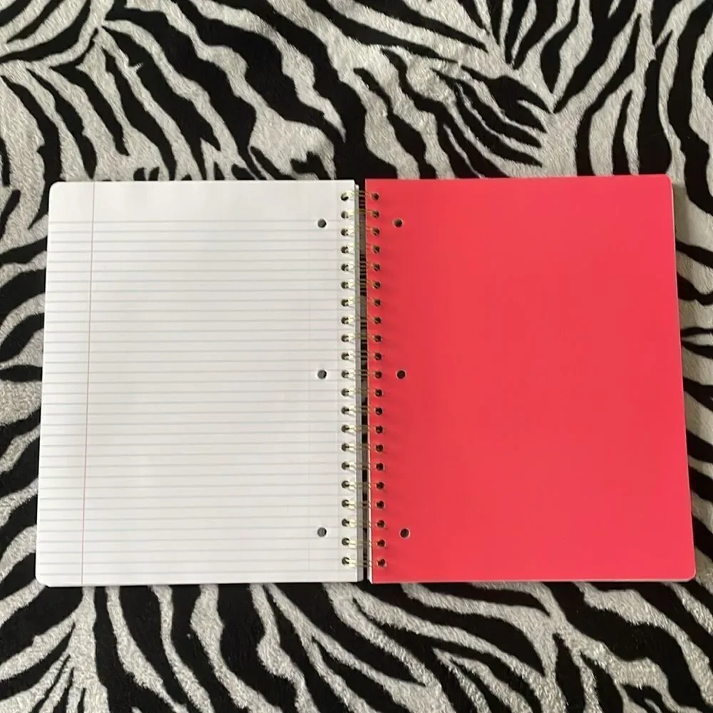 New Eccolo 5 subject college perforated converse hi top sneakers spiral notebook